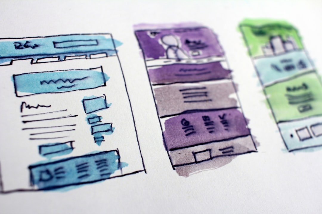 Webdesign terve egy laptopon